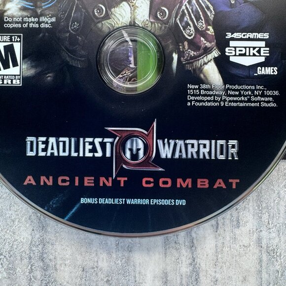 Deadliest Warrior: Ancient Combat (Xbox 360, 2012) Complete CIB w/DVD TESTED - Picture 2 of 4